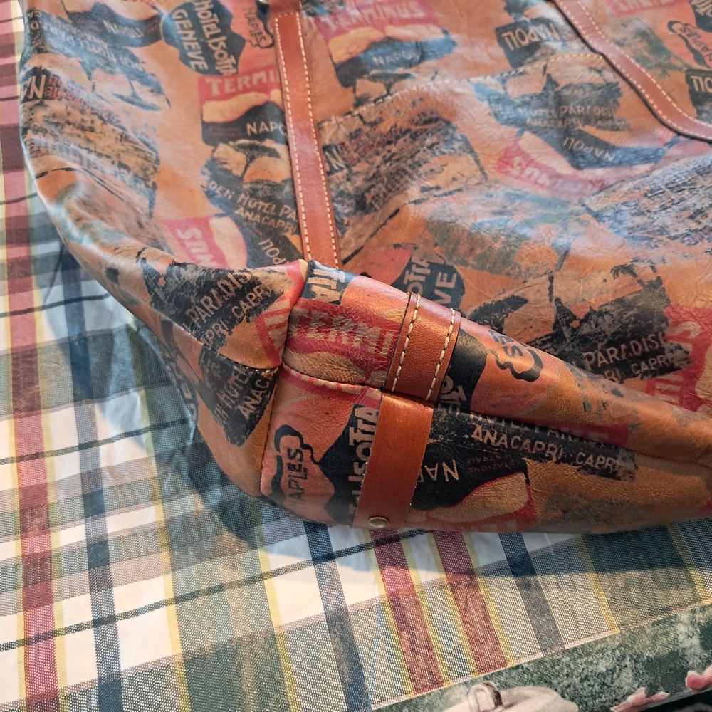 Patricia Nash Napoli World Travler Italian Leathe… - image 5